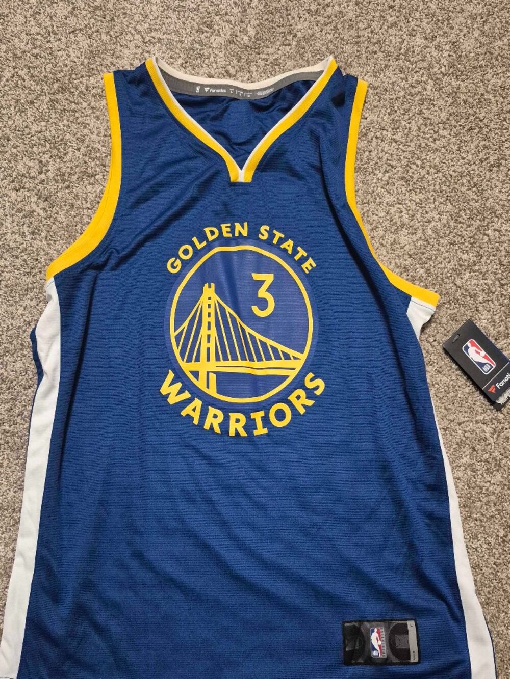 Jordan Poole GSW Golden State Warriors NBA Fanatics Breakaway Jersey